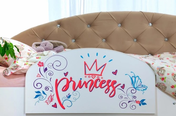 Детская кровать односпальная Эльза с бортиком, Розовый (латы) в Санкт-Петербурге - изображение 3