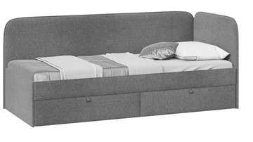 Кровать в детскую Молли тип 1 (80), Микровелюр Scandi Graphite 22 в Санкт-Петербурге