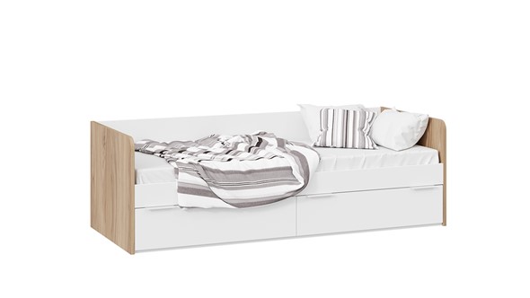 Кровать в детскую Порто ТД-393.12.01 (Яблоня беллуно/Белый софт) в Санкт-Петербурге - изображение