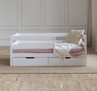 Кровать детская Софа с ящиками, цвет белый в Санкт-Петербурге