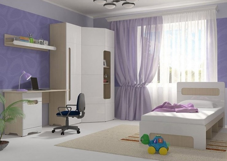 Детская спальня Палермо-Юниор, вариант 2 без вставок в Санкт-Петербурге - изображение