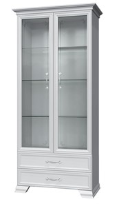 Шкаф-витрина Грация ШР-2, белый, 2 стекла в Санкт-Петербурге