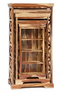 Шкафы для книг Бомбей - 0761A (набор 3 шт.) палисандр, натуральный (natural) арт.10047 в Санкт-Петербурге