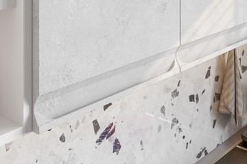 Модульный угловой гарнитур Вельвет, бетон графит/бетон снежный в Санкт-Петербурге - предосмотр 5