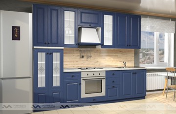 Модульный кухонный гарнитур Вена 2800, цвет Синий в Санкт-Петербурге