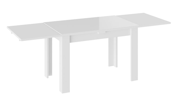Раздвижной стол Норман тип 1, цвет Белый/Стекло белый глянец в Санкт-Петербурге - изображение 1