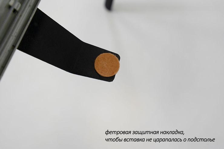 Раздвижной стол Дали-1L(ноги черные, дуб табако) в Санкт-Петербурге - изображение 6
