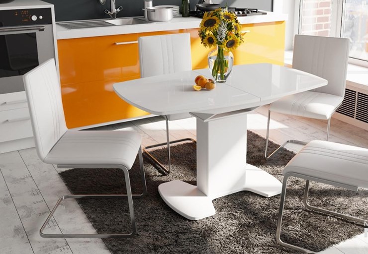 Кухонный стул Марсель, цвет Белый, к/з 124 в Санкт-Петербурге - изображение 1