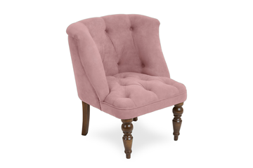 Кресло Бриджит розовый ножки коричневые в Санкт-Петербурге