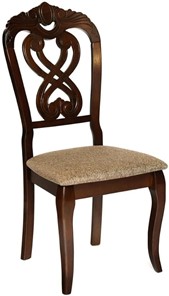 Обеденный стул Андромеда, дерево гевея 47х55х107 Cappuchino/ткань коричневая S 168-7 арт.19543 в Санкт-Петербурге