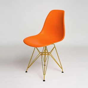 Обеденный стул DSL 110 Gold (оранжевый) в Санкт-Петербурге - предосмотр
