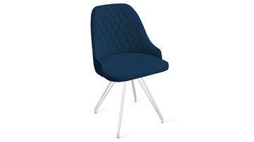 Обеденный стул Гранд К4 (Белый матовый/Велюр Confetti Blue) в Санкт-Петербурге