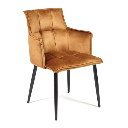 Кухонный стул SASKIA (mod. 8283) 55х61х85 коричневый (G-062-61)/черный в Санкт-Петербурге - изображение