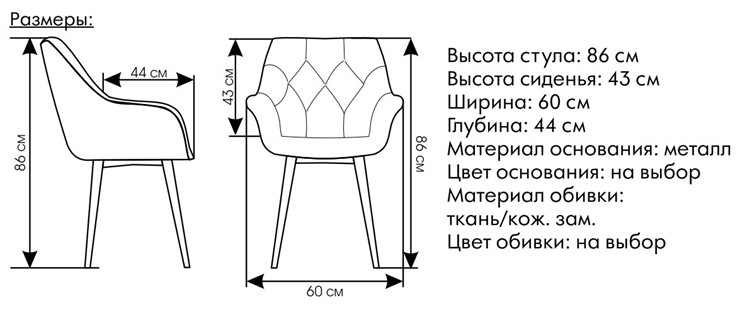 Стул кухонный Саваж бирюзовый, ножки белые в Санкт-Петербурге - изображение 1