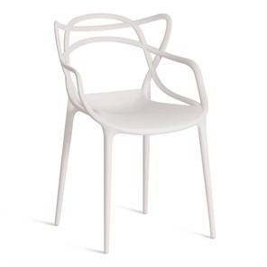 Стул кухонный Cat Chair (mod.028) пластик, 54,5*56*84 белый арт.19623 в Санкт-Петербурге