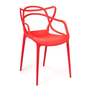 Стул кухонный Cat Chair (mod.028) пластик, 54,5*56*84 красный, арт.14102 в Санкт-Петербурге
