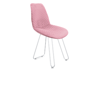 Обеденный стул SHT-ST29-С22 / SHT-S106 (розовый зефир/хром лак) в Санкт-Петербурге