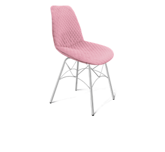 Обеденный стул SHT-ST29-С22 / SHT-S107 (розовый зефир/хром лак) в Санкт-Петербурге