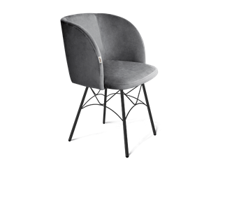 Обеденный стул SHT-ST33 / SHT-S107 (угольно-серый/черный муар) в Санкт-Петербурге