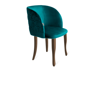 Обеденный стул SHT-ST33-1 / SHT-S122 (альпийский бирюзовый/темный орех/черный муар) в Санкт-Петербурге