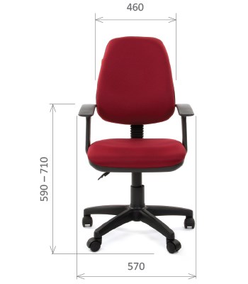 Кресло CHAIRMAN 661 Ткань стандарт 15-11 красная в Санкт-Петербурге - изображение 1