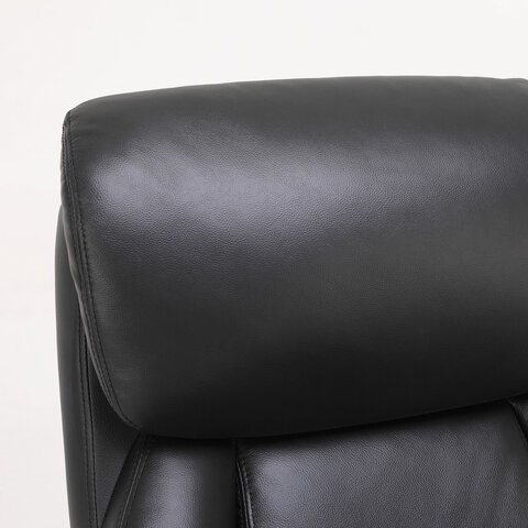 Кресло Brabix Premium Pride HD-100 (натуральная кожа, черное) 531940 в Санкт-Петербурге - изображение 4