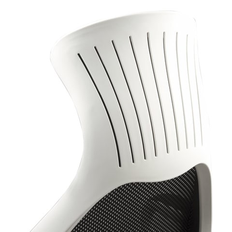 Кресло компьютерное Brabix Premium Genesis EX-517 (пластик белый, ткань/экокожа/сетка черная) 531573 в Санкт-Петербурге - изображение 8