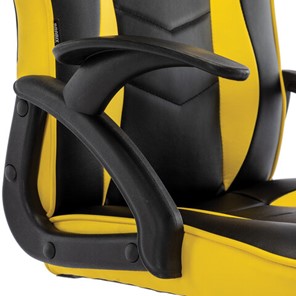 Кресло офисное BRABIX "Shark GM-203", экокожа, черное/желтое, 532514 в Санкт-Петербурге - предосмотр 6