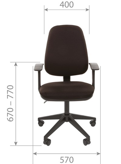 Компьютерное кресло CHAIRMAN 661 Ткань стандарт 15-13 серая в Санкт-Петербурге - изображение 3