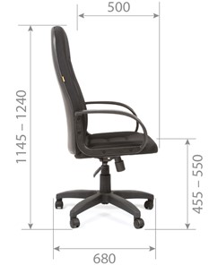 Офисное кресло CHAIRMAN 727 TW 12, цвет серый в Санкт-Петербурге - предосмотр 5