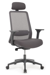Офисное кресло Design WORK W-218C, Серый пластик/Серая сетка в Санкт-Петербурге