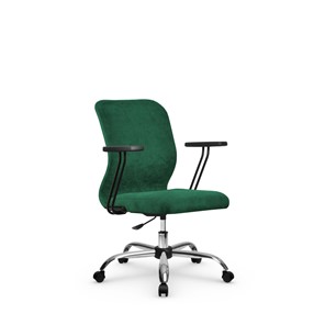 Кресло компьютерное SU-Mr-4/подл.109/осн.006 зеленый в Санкт-Петербурге