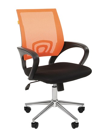 Офисное кресло CHAIRMAN 696 CHROME Сетка TW-66 (оранжевый) в Санкт-Петербурге - изображение