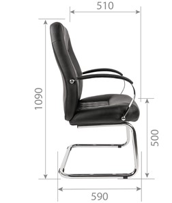 Кресло офисное CHAIRMAN 950V Экокожа черная в Санкт-Петербурге - предосмотр 5