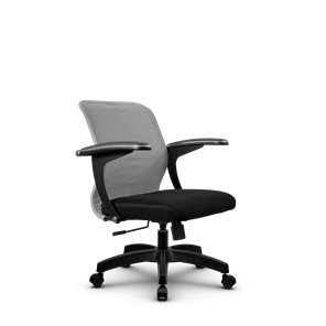 Кресло компьютерное SU-M-4/подл.160/осн.001, Светло-серый/Черный в Санкт-Петербурге
