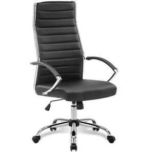 Офисное кресло Brabix Style EX-528 (экокожа, хром, черное) 531947 в Санкт-Петербурге