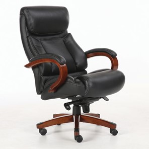 Кресло офисное Brabix Premium Infinity EX-707 (дерево, натуральная кожа, черное) 531826 в Санкт-Петербурге