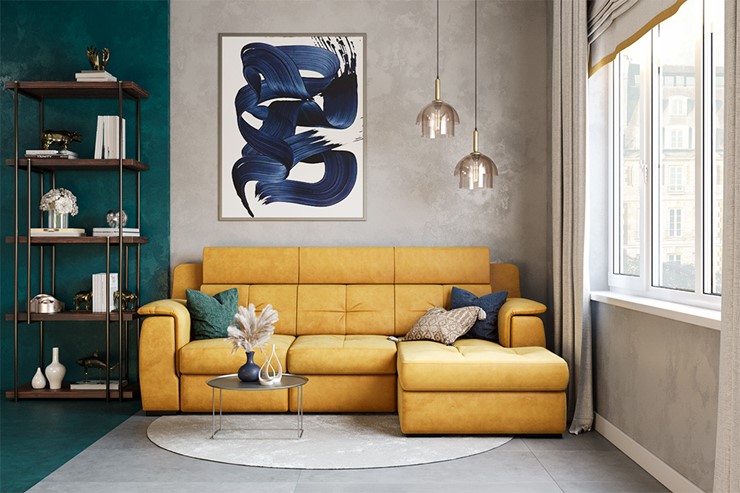 Угловой диван Бруклин с оттоманкой в Санкт-Петербурге - изображение 7