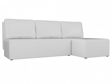 Угловой диван Поло, Белый (экокожа) в Выборге