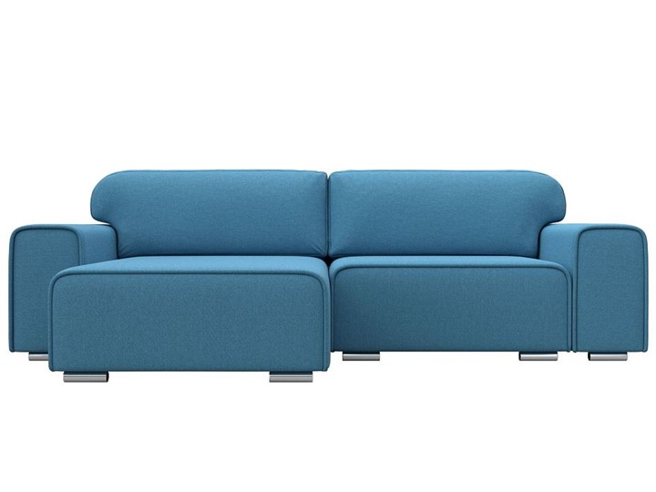 Угловой диван с оттоманкой Лига-029, Амур голубой (Рогожка) в Санкт-Петербурге - изображение 7