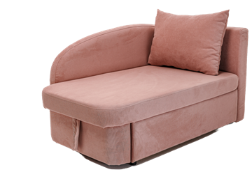 Мягкий диван правый Тедди розовый в Санкт-Петербурге - предосмотр