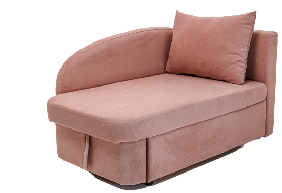 Мягкий диван правый Тедди розовый в Санкт-Петербурге - изображение