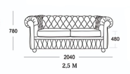 Прямой диван Честер 2,5М (седафлекс) в Санкт-Петербурге - изображение 16