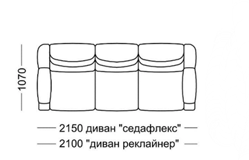 Прямой диван Мишель Элита 50 М, седафлекс в Санкт-Петербурге - предосмотр 7