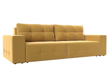 Прямой диван Перри НПБ, Желтый (микровельвет) в Санкт-Петербурге