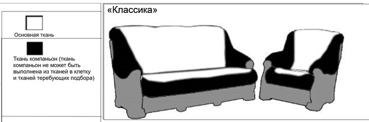 Диван прямой Классика А (4), 240, без механизма в Санкт-Петербурге - изображение 4