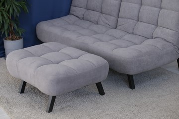 Комплект мебели Абри цвет серый диван + пуф опора металл в Санкт-Петербурге
