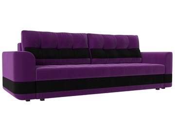 Прямой диван Честер, Фиолетовый/черный (вельвет) в Санкт-Петербурге