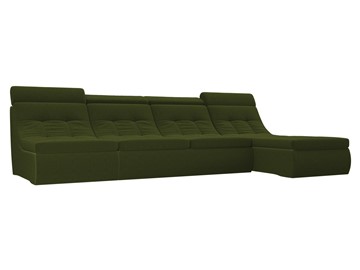 Большой модульный диван Холидей люкс, Зеленый (микровельвет) в Санкт-Петербурге