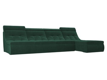 Модульный раскладной диван Холидей люкс, Зеленый (велюр) в Санкт-Петербурге